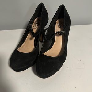 Vince Camuto Vp-Beverly Black Suede Heels size 6M
